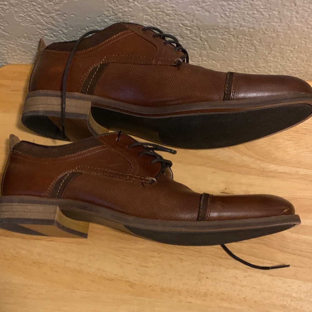 Sonoma  Goods For Life Men's Freer Oxford Shoes Cognac Brown Size 9M - Picture 3 of 8